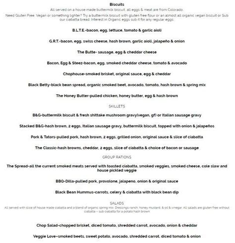 Overview; Menus; Photos; Reviews; Share Share; Facebook; Twitter; Copy Link; <strong>Menu</strong> for The. . Jos crested butte menu